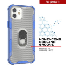 Charger l&#39;image dans la galerie, Coque PunkCase pour iPhone 11 [Série Magnetix 2.0] Housse de protection transparente en TPU avec béquille [Bleu]
