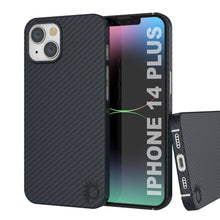 Load image into Gallery viewer, Étui en fibre de carbone Punkcase iPhone 14 Plus [série AramidShield] ultra-mince et léger en Kevlar.
