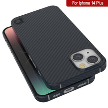 Load image into Gallery viewer, Étui en fibre de carbone Punkcase iPhone 14 Plus [série AramidShield] ultra-mince et léger en Kevlar.
