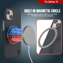 Load image into Gallery viewer, Étui Punkcase pour iPhone 14 en fibre de carbone [série Aramid MagShield] Ultra fin et léger
