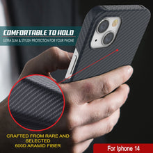 Load image into Gallery viewer, Étui Punkcase pour iPhone 14 en fibre de carbone [série Aramid MagShield] Ultra fin et léger
