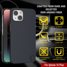 Load image into Gallery viewer, Coque Punkcase pour iPhone 14 Plus Carbon Fiber [Série Aramid MagShield] Ultra-mince
