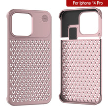 Load image into Gallery viewer, PunkCase pour iPhone 14 Pro Boîtier en alliage d&#39;aluminium [Série Fortifier Extrême] Coque ultra résistante [Or rose]
