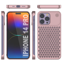 Load image into Gallery viewer, PunkCase pour iPhone 14 Pro Boîtier en alliage d&#39;aluminium [Série Fortifier Extrême] Coque ultra résistante [Or rose]
