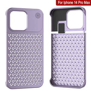 Coque PunkCase en alliage d'aluminium pour iPhone 14 Pro Max [Série Fortifier Extreme] Coque ultra résistante [Liliac]