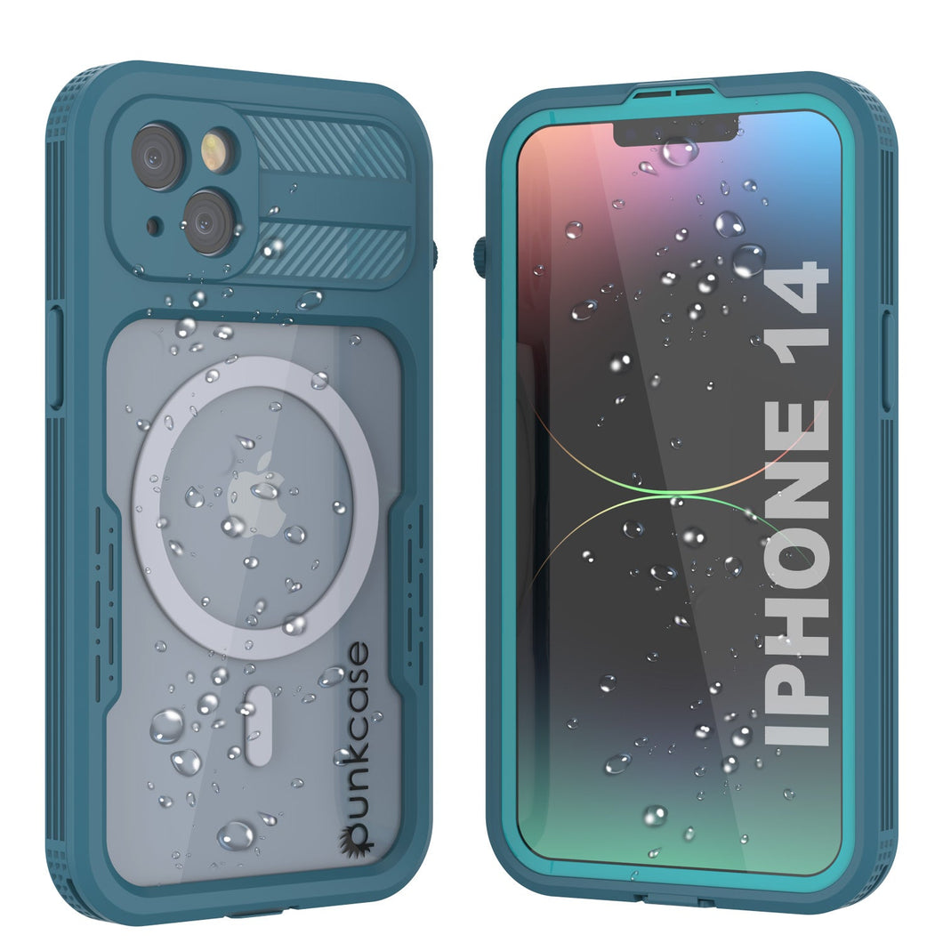 Coque étanche pour iPhone 14 [série Alpine 2.0] [Slim Fit] [certifiée IP68] [antichoc] [bleue]