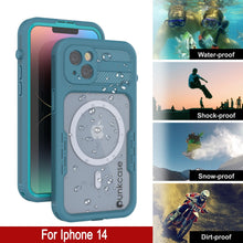 Load image into Gallery viewer, Coque étanche pour iPhone 14 [série Alpine 2.0] [Slim Fit] [certifiée IP68] [antichoc] [bleue]
