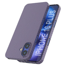 Load image into Gallery viewer, Coque en fibre de carbone Punkcase pour iPhone 16 Plus [Série AramidShield] Kevlar ultra fin et léger [Lilas]
