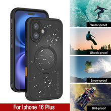 Charger l&#39;image dans la galerie, Coque étanche pour iPhone 16 Plus [Série Kickstud 2.0] Coque de protection IP68 avec protecteur d&#39;écran et béquille [Noir]
