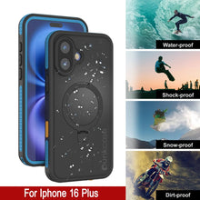 Load image into Gallery viewer, Coque étanche pour iPhone 16 Plus [Série Kickstud 2.0] Coque de protection IP68 avec protecteur d&#39;écran et béquille [Bleu]
