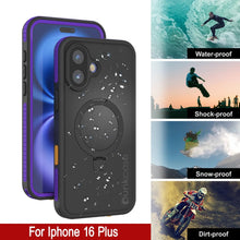 Load image into Gallery viewer, Coque étanche pour iPhone 16 Plus [Série Kickstud 2.0] Coque de protection IP68 avec protecteur d&#39;écran et béquille [Violet]
