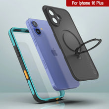 Load image into Gallery viewer, Coque étanche pour iPhone 16 Plus [Série Kickstud 2.0] Coque de protection IP68 avec protecteur d&#39;écran et béquille [Bleu sarcelle]
