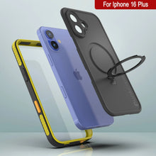 Load image into Gallery viewer, Coque étanche pour iPhone 16 Plus [Série Kickstud 2.0] Coque de protection IP68 avec protecteur d&#39;écran et béquille (Jaune)
