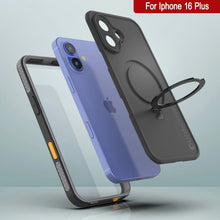 Load image into Gallery viewer, Coque étanche pour iPhone 16 Plus [Série Kickstud 2.0] Coque de protection IP68 avec protecteur d&#39;écran et béquille [Gris]
