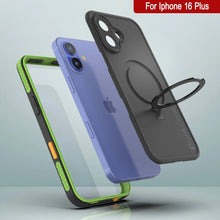 Load image into Gallery viewer, Coque étanche pour iPhone 16 Plus [Série Kickstud 2.0] Coque de protection IP68 avec protecteur d&#39;écran et béquille [Vert]
