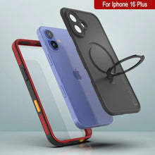 Load image into Gallery viewer, Coque étanche pour iPhone 16 Plus [Série Kickstud 2.0] Coque de protection IP68 avec protecteur d&#39;écran et béquille [Rouge]
