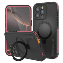 Load image into Gallery viewer, Coque étanche pour iPhone 16 Pro Max [Série Kickstud 2.0] Coque de protection IP68 avec protecteur d&#39;écran et béquille [Rose]
