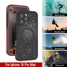 Load image into Gallery viewer, Coque étanche pour iPhone 16 Pro Max [Série Kickstud 2.0] Coque de protection IP68 avec protecteur d&#39;écran et béquille [Rose]
