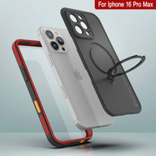 Load image into Gallery viewer, Coque étanche pour iPhone 16 Pro Max [Série Kickstud 2.0] Coque de protection IP68 avec protecteur d&#39;écran et béquille [Rouge]
