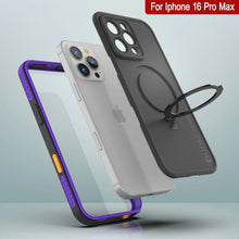 Load image into Gallery viewer, Coque étanche pour iPhone 16 Pro Max [Série Kickstud 2.0] Coque de protection IP68 avec protecteur d&#39;écran et béquille [Violet]
