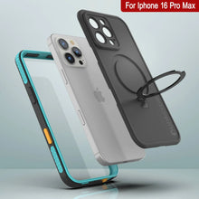 Load image into Gallery viewer, Coque étanche pour iPhone 16 Pro Max [Série Kickstud 2.0] Coque de protection IP68 avec protecteur d&#39;écran et béquille [Bleu sarcelle]
