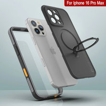 Load image into Gallery viewer, Coque étanche pour iPhone 16 Pro Max [Série Kickstud 2.0] Coque de protection IP68 avec protecteur d&#39;écran et béquille [Gris]
