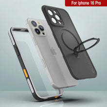 Load image into Gallery viewer, Coque étanche pour iPhone 16 Pro [Série Kickstud 2.0] Coque de protection IP68 avec protecteur d&#39;écran et béquille [Blanc]
