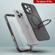 Load image into Gallery viewer, Coque étanche pour iPhone 16 Pro [Série Kickstud 2.0] Coque de protection IP68 avec protecteur d&#39;écran et béquille [Gris]
