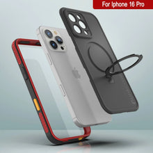 Load image into Gallery viewer, Coque étanche pour iPhone 16 Pro [Série Kickstud 2.0] Coque de protection IP68 avec protecteur d&#39;écran et béquille [Rouge]
