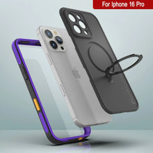 Load image into Gallery viewer, Coque étanche pour iPhone 16 Pro [Série Kickstud 2.0] Coque de protection IP68 avec protecteur d&#39;écran et béquille [Violet]
