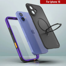 Load image into Gallery viewer, Coque étanche pour iPhone 16 [Série Kickstud 2.0] Coque de protection IP68 avec protecteur d&#39;écran et béquille [Violet]
