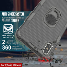 Charger l&#39;image dans la galerie, PunkCase pour iPhone XS Max [Série Magnetix 2.0] Coque protectrice transparente en TPU avec béquille [Gris]
