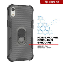 Charger l'image dans la galerie, Coque PunkCase pour iPhone XR [Série Magnetix 2.0] Coque TPU Transparente de Protection avec Support [Noir]
