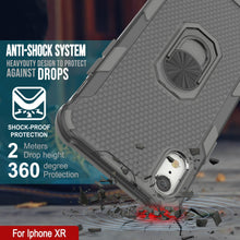 Charger l'image dans la galerie, Étui PunkCase pour iPhone XR [Série Magnetix 2.0] Coque transparente en TPU de protection avec béquille [Gris]
