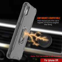 Charger l'image dans la galerie, Étui PunkCase pour iPhone XR [Série Magnetix 2.0] Coque transparente en TPU de protection avec béquille [Gris]
