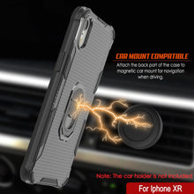 Charger l'image dans la galerie, Coque PunkCase pour iPhone XR [Série Magnetix 2.0] Coque TPU Transparente de Protection avec Support [Noir]

