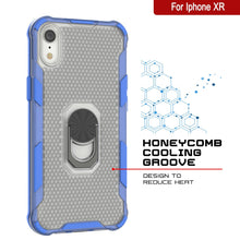 Charger l'image dans la galerie, Coque PunkCase pour iPhone XR [série Magnetix 2.0] Transparent TPU de protection avec béquille [bleu]
