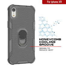 Charger l'image dans la galerie, Étui PunkCase pour iPhone XR [Série Magnetix 2.0] Coque transparente en TPU de protection avec béquille [Gris]
