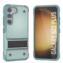Charger l&#39;image dans la galerie, Coque Punkcase Galaxy S23+ Plus [Série Reliance] Coque de protection hybride de qualité militaire avec support intégré [Vert]
