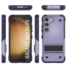 Charger l&#39;image dans la galerie, Étui Punkcase pour Galaxy S23+ Plus [Série Reliance] Coque hybride de protection de qualité militaire avec support intégré [Violet-Marine]
