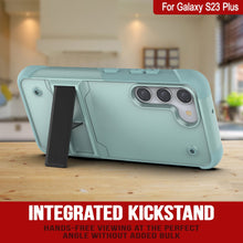 Charger l&#39;image dans la galerie, Coque Punkcase Galaxy S23+ Plus [Série Reliance] Coque de protection hybride de qualité militaire avec support intégré [Vert]
