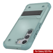 Charger l&#39;image dans la galerie, Coque Punkcase Galaxy S23+ Plus [Série Reliance] Coque de protection hybride de qualité militaire avec support intégré [Vert]
