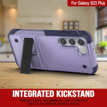 Charger l&#39;image dans la galerie, Étui Punkcase pour Galaxy S23+ Plus [Série Reliance] Coque hybride de protection de qualité militaire avec support intégré [Violet-Marine]
