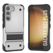 Load image into Gallery viewer, Coque Punkcase Galaxy S23+ Plus [Série Reliance] Coque hybride de protection de qualité militaire avec support intégré [Blanc-Noir]
