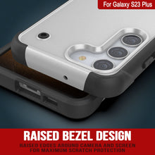 Load image into Gallery viewer, Coque Punkcase Galaxy S23+ Plus [Série Reliance] Coque hybride de protection de qualité militaire avec support intégré [Blanc-Noir]
