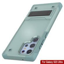 Load image into Gallery viewer, Coque Punkcase Galaxy S23 Ultra [Série Reliance] Étui hybride de protection de qualité militaire avec béquille intégrée [Vert]
