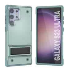 Load image into Gallery viewer, Coque Punkcase Galaxy S23 Ultra [Série Reliance] Étui hybride de protection de qualité militaire avec béquille intégrée [Vert]
