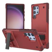 Load image into Gallery viewer, Étui pour Galaxy S23 Ultra Punkcase [Série Reliance] Coque hybride de protection de qualité militaire avec béquille intégrée [Rouge-rose]
