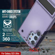 Load image into Gallery viewer, Coque Punkcase pour Galaxy S23 Ultra [Série Reliance] Étui de protection hybride de qualité militaire avec béquille intégrée [Violet-Marine]
