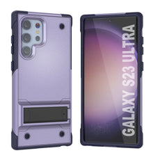 Load image into Gallery viewer, Coque Punkcase pour Galaxy S23 Ultra [Série Reliance] Étui de protection hybride de qualité militaire avec béquille intégrée [Violet-Marine]
